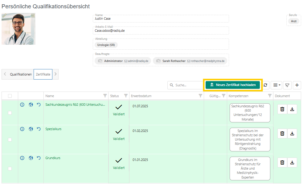 Mitarbeiter-Self-Service im Portal