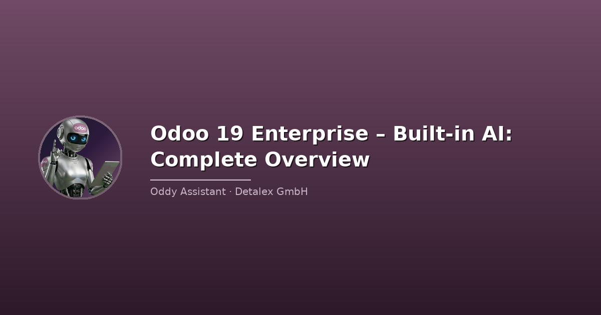 Odoo 19 Enterprise – Built-in AI: Complete Overview