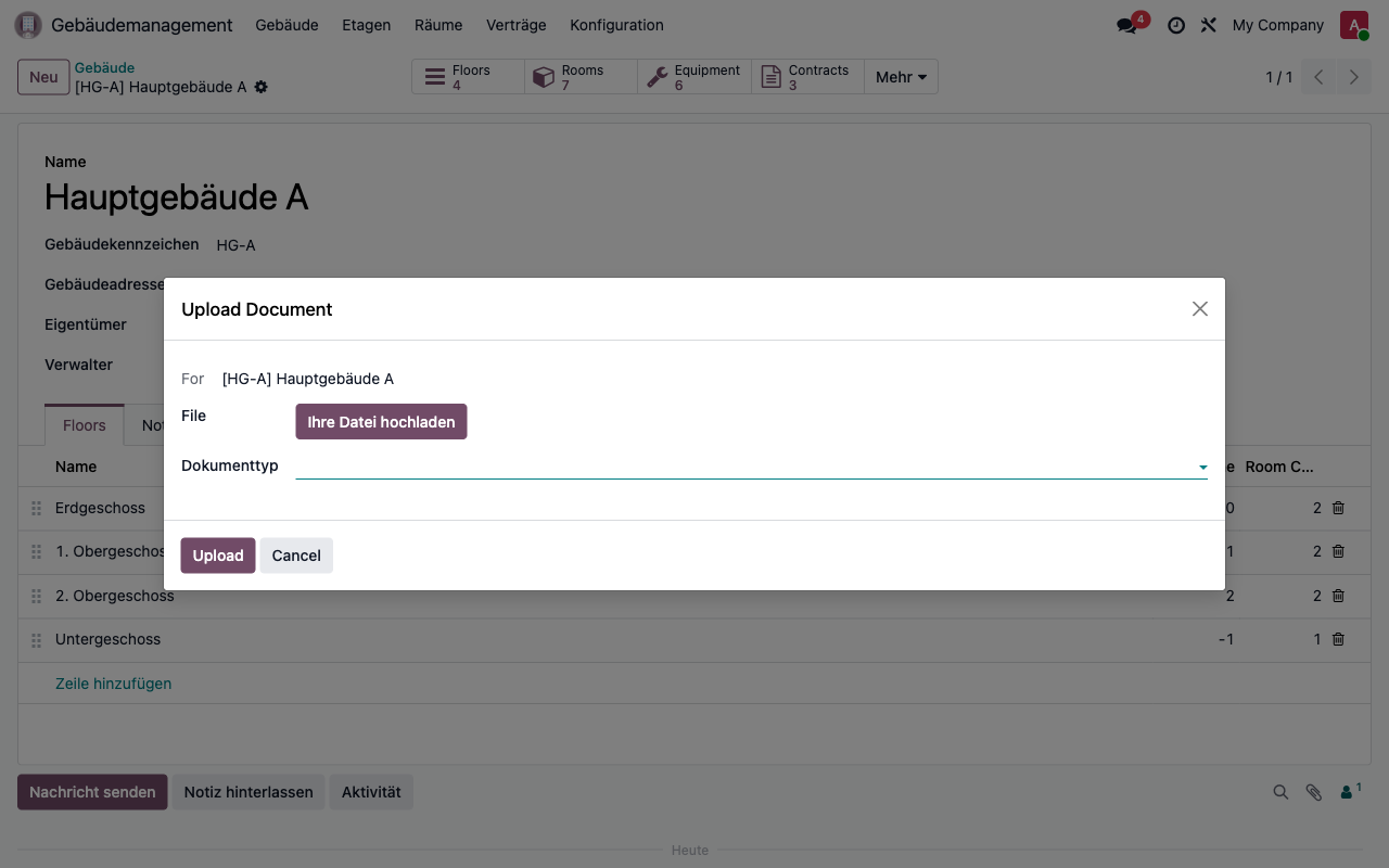 Dokument-Upload Wizard